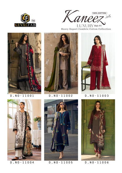 Kaneez Vol 11 Keval Fab Cotton Karachi Salwar Suits Exporter