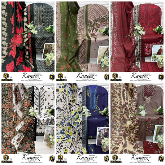 Kaneez Vol 11 Keval Fab Cotton Open pic Karachi Salwar Suits Exporter