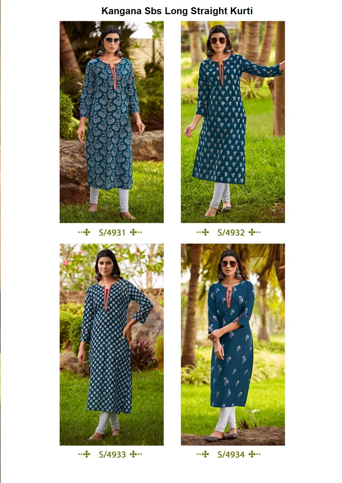 Kangana Sbs Cambric Cotton Long Straight Kurti Supplier India