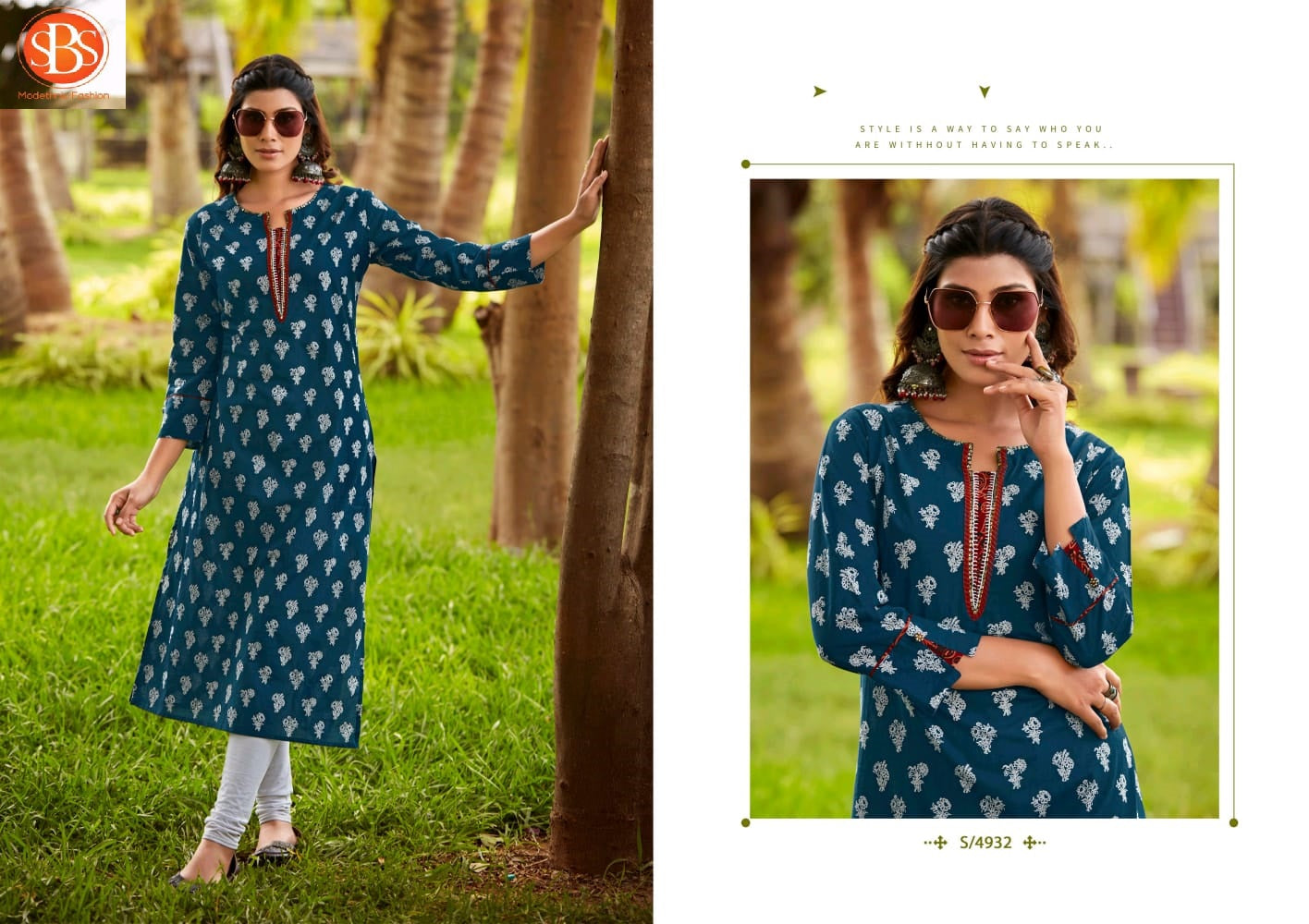 Kangana Sbs Cambric Cotton Long Straight Kurti Supplier India