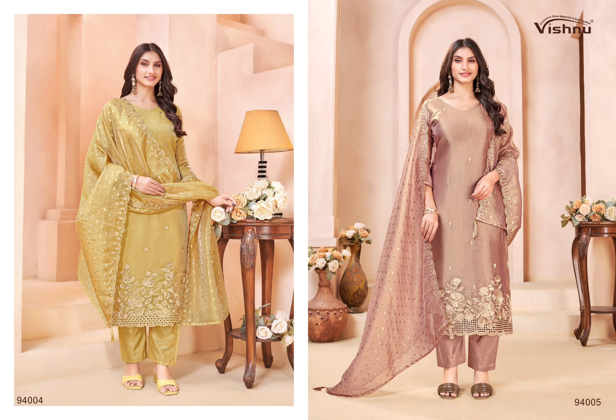 Kangana Vishnu Impex German Silk Pant Style Suits Wholesale Price