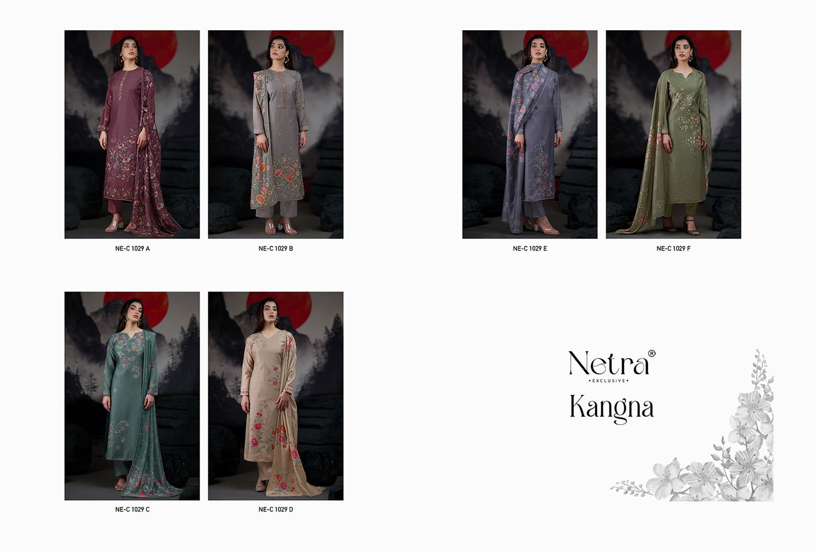 Kangna Netra Silk Jacquard Pant Style Suits Manufacturer India