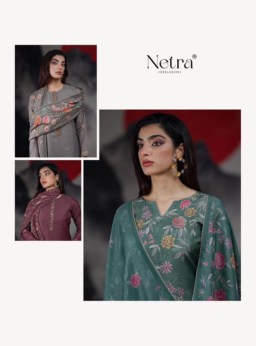 Kangna Netra Silk Jacquard Pant Style Suits Manufacturer India