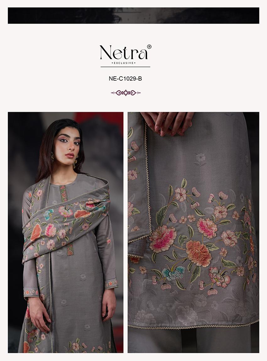 Kangna Netra Silk Jacquard Pant Style Suits Manufacturer India