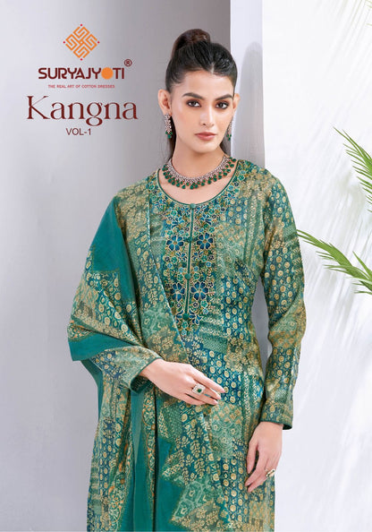 Kangna Vol 1 Suryajyoti Modal Pant Style Suits Wholesaler India