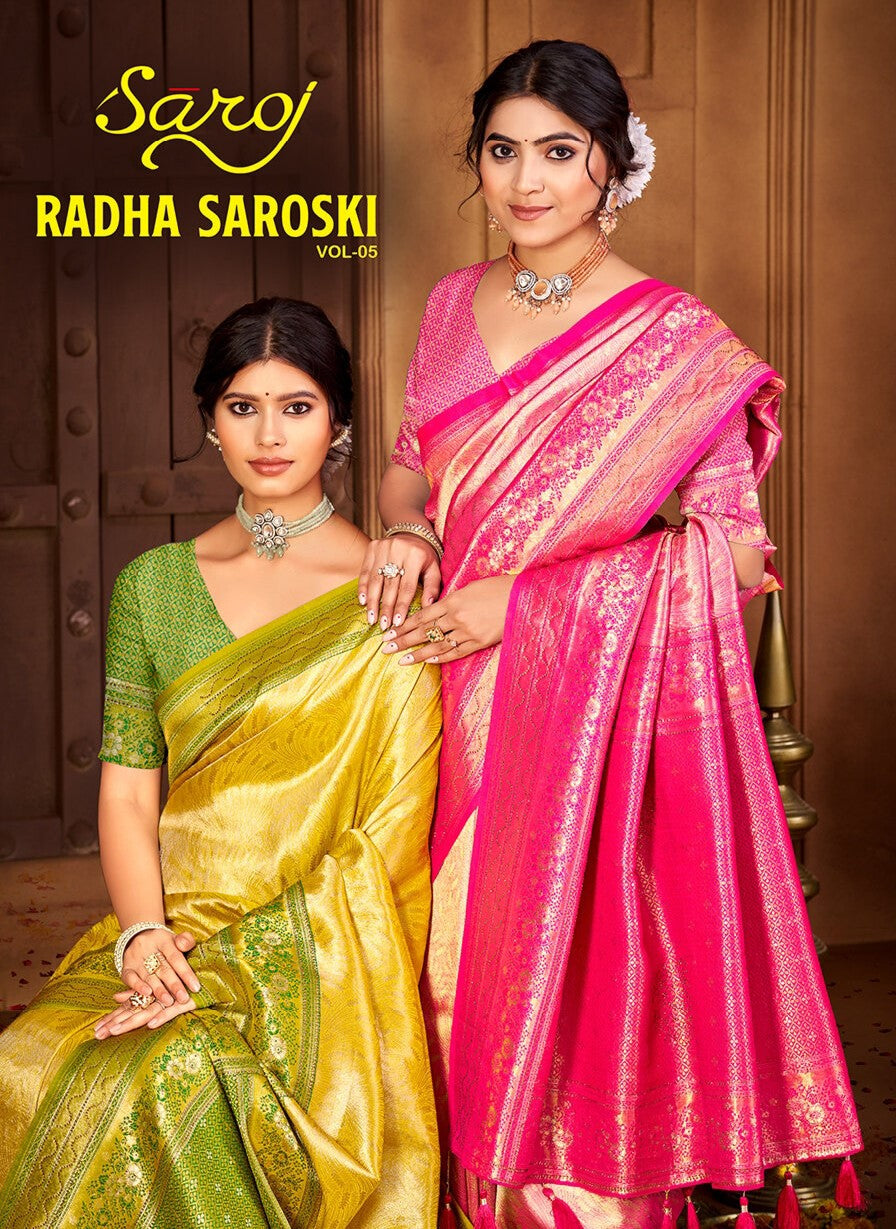 Kanha Silk Saroski Vol 5 Saroj Sarees Exporter India