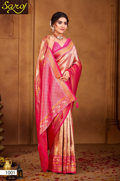 Kanha Silk Saroski Vol 5 Saroj Sarees Exporter India