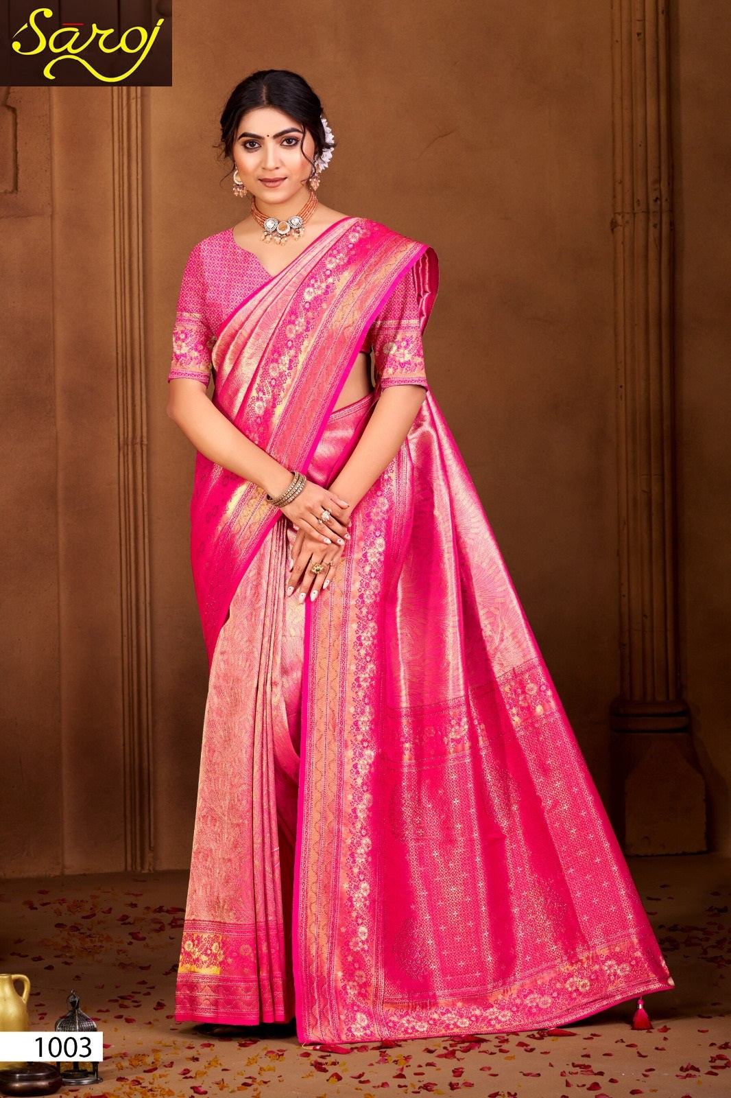 Kanha Silk Saroski Vol 5 Saroj Sarees Exporter India