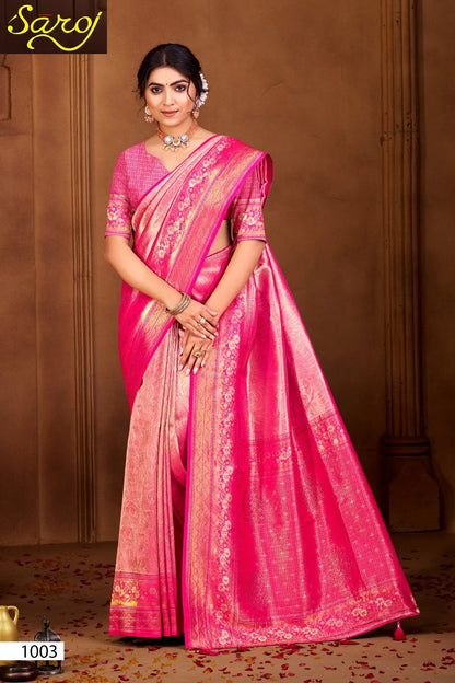 Kanha Silk Saroski Vol 5 Saroj Sarees Exporter India