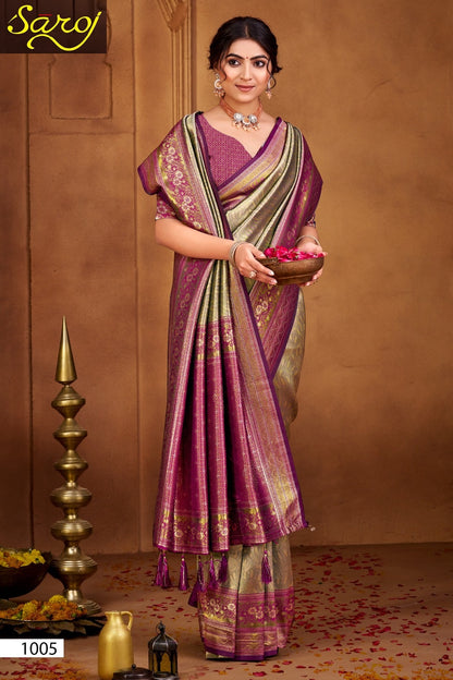 Kanha Silk Saroski Vol 5 Saroj Sarees Exporter India