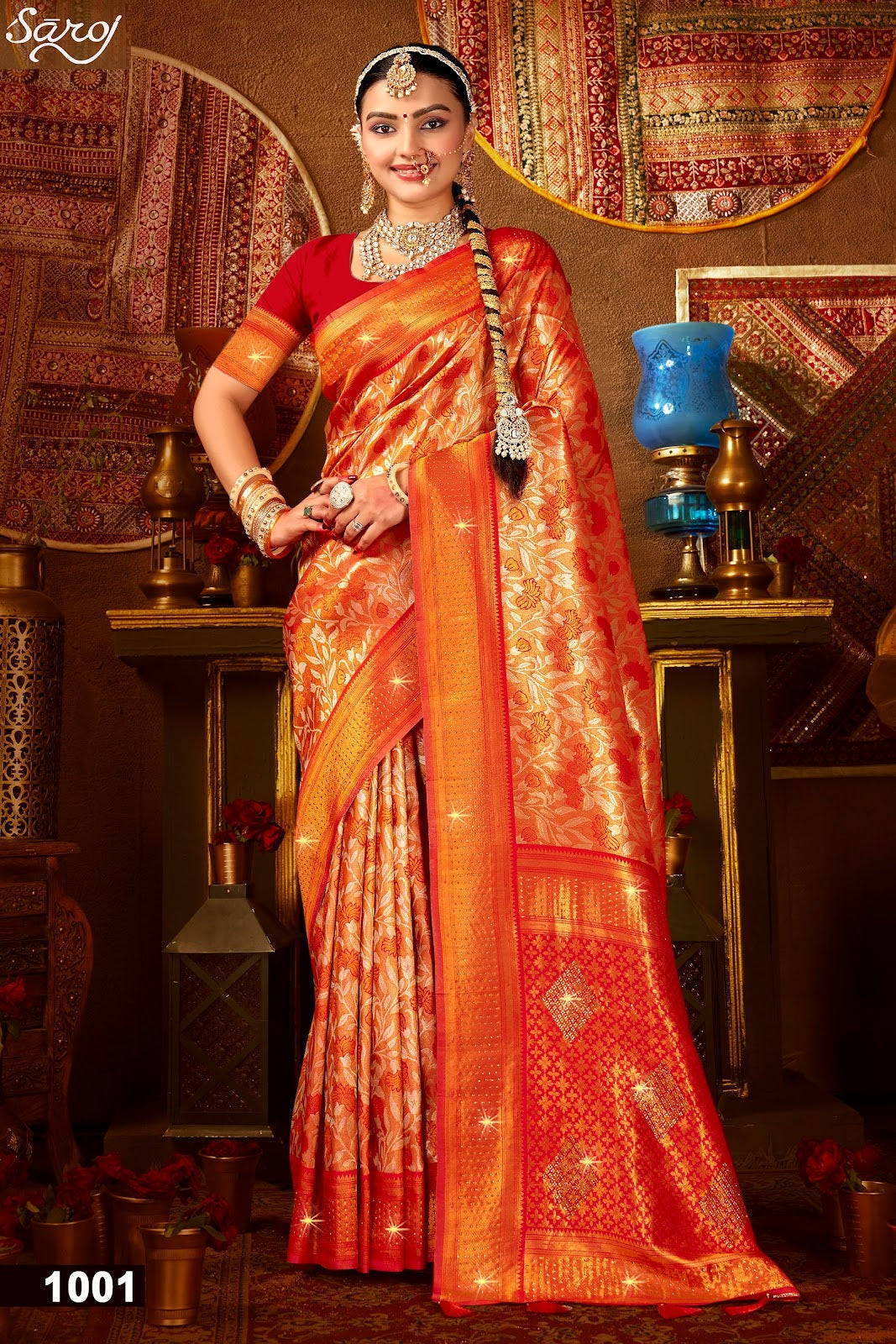 Kanha Silk Saroski Vol 6 Saroj Sarees Wholesaler India