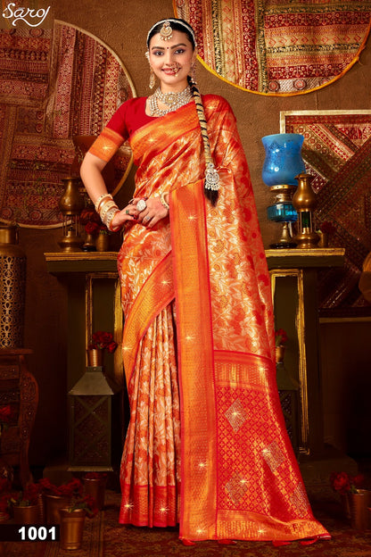 Kanha Silk Saroski Vol 6 Saroj Sarees Wholesaler India