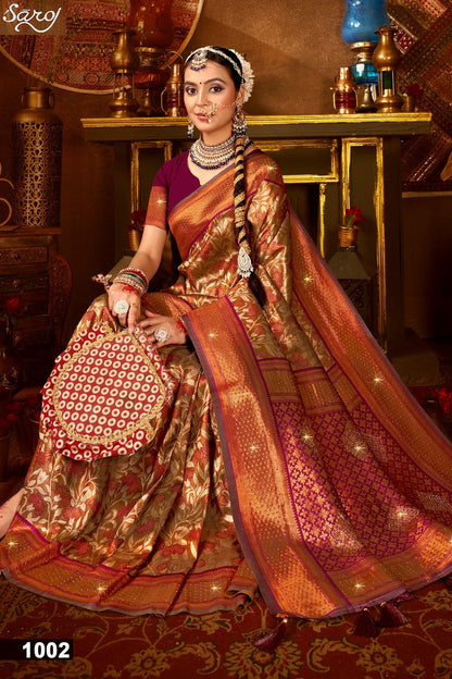 Kanha Silk Saroski Vol 6 Saroj Sarees Wholesaler India