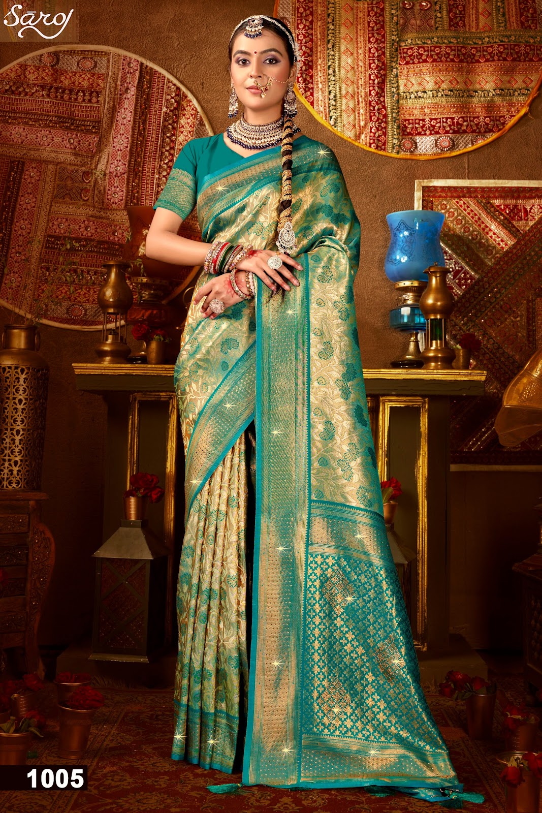 Kanha Silk Saroski Vol 6 Saroj Sarees Wholesaler India