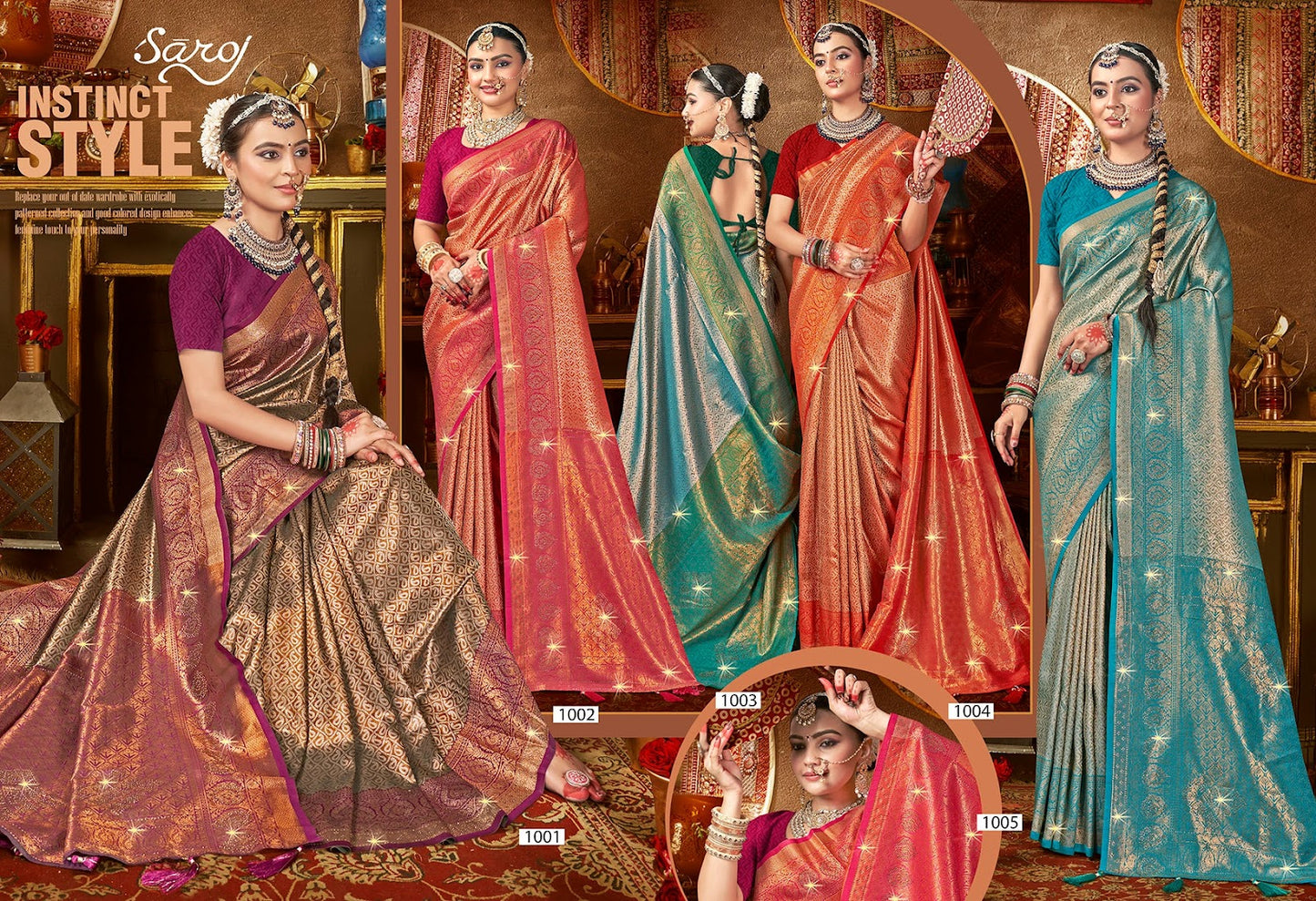 Kanha Silk Saroski Vol 7 Saroj Sarees Wholesale Price