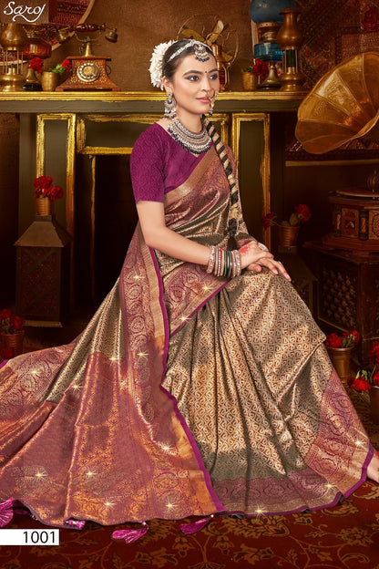 Kanha Silk Saroski Vol 7 Saroj Sarees Wholesale Price