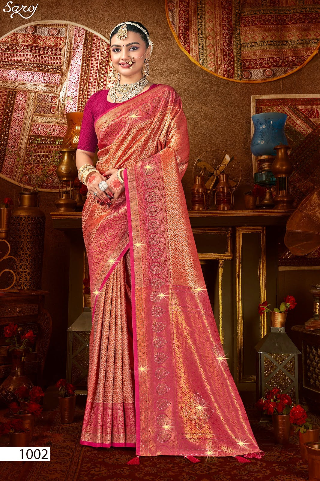 Kanha Silk Saroski Vol 7 Saroj Sarees Wholesale Price
