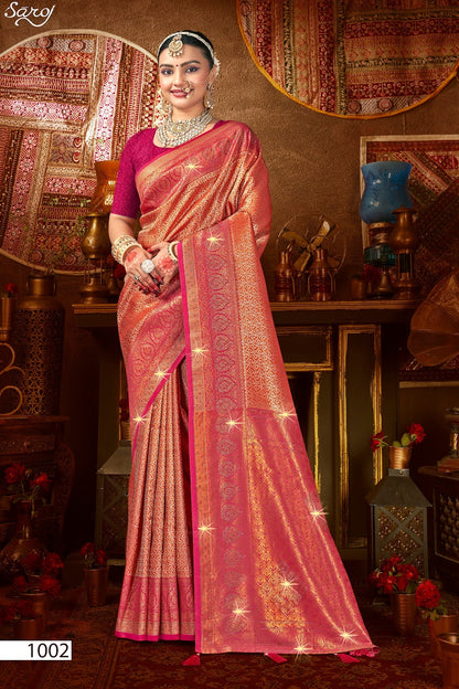 Kanha Silk Saroski Vol 7 Saroj Sarees Wholesale Price