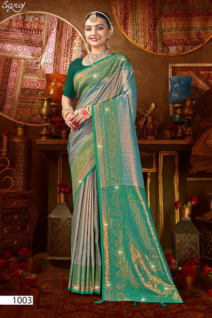 Kanha Silk Saroski Vol 7 Saroj Sarees Wholesale Price