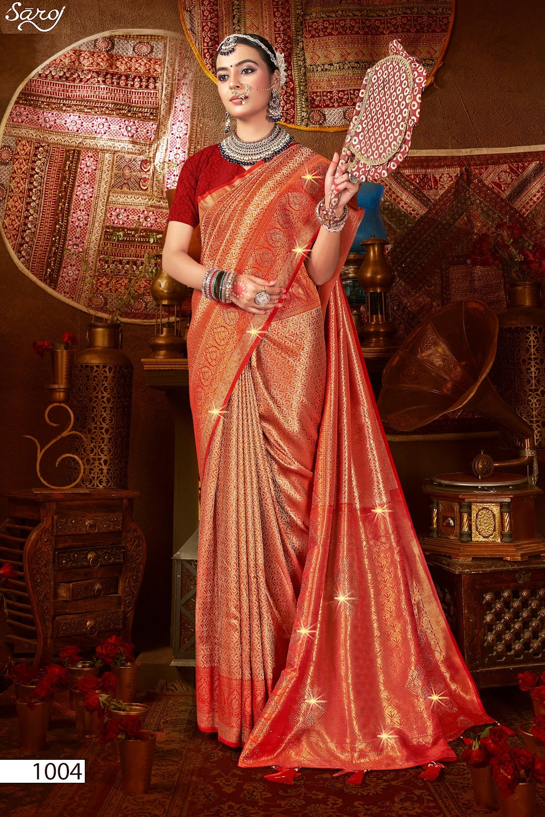Kanha Silk Saroski Vol 7 Saroj Sarees Wholesale Price