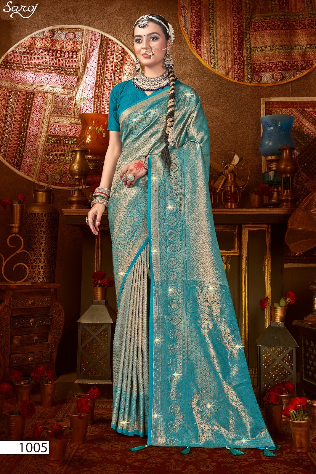 Kanha Silk Saroski Vol 7 Saroj Sarees Wholesale Price