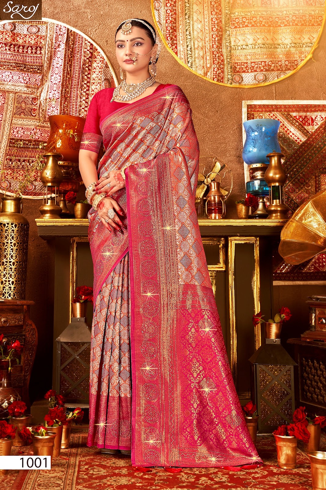 Kanha Silk Saroski Vol 8 Saroj Sarees Manufacturer Gujarat