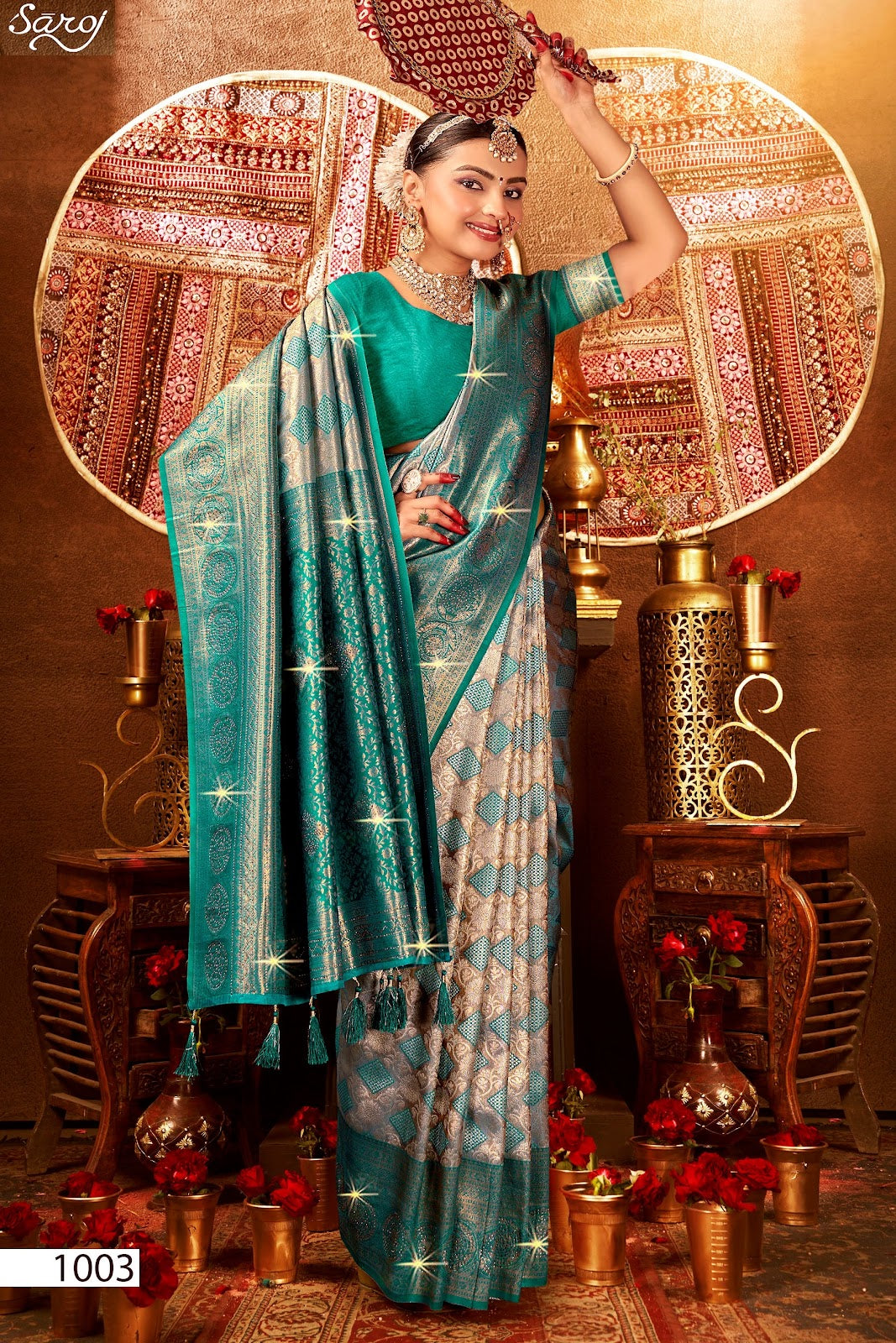 Kanha Silk Saroski Vol 8 Saroj Sarees Manufacturer Gujarat