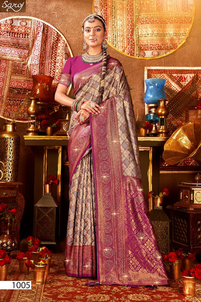 Kanha Silk Saroski Vol 8 Saroj Sarees Manufacturer Gujarat