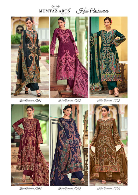 Kani Cashmeres Mumtaz Arts Viscose Pashmina Suits Exporter India