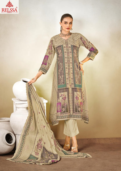 Kanika 1 Relssa Fabrics Pant Style Suits Supplier Ahmedabad