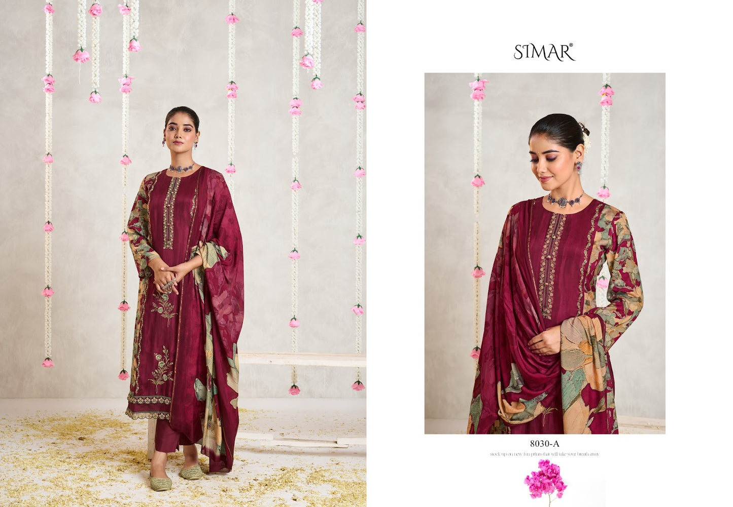 Kanika 8030 Simar Viscose Muslin Pant Style Suits Wholesale Price