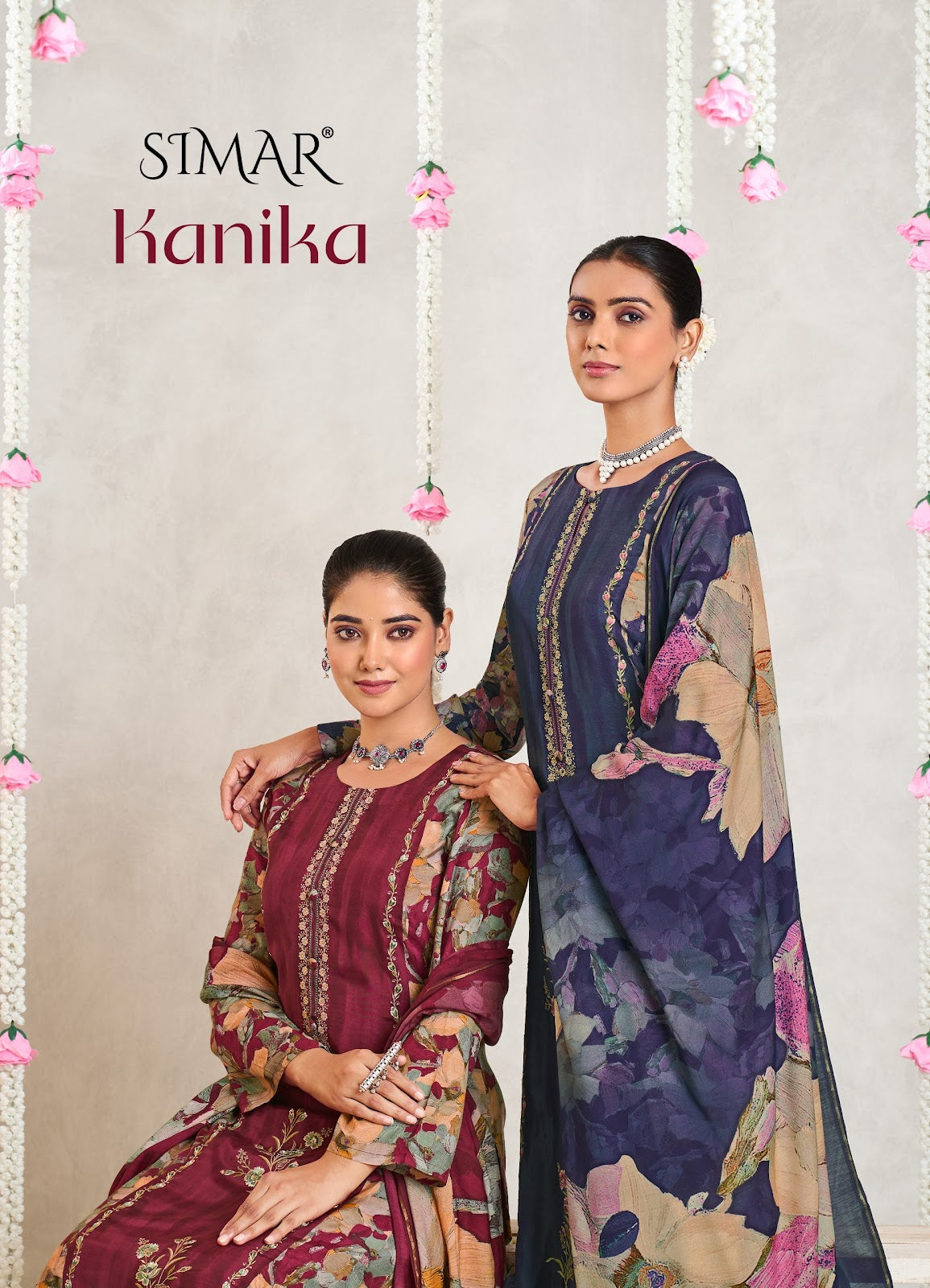 Kanika 8030 Simar Viscose Muslin Pant Style Suits Wholesale Price