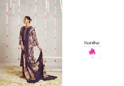 Kanika 8030 Simar Viscose Muslin Pant Style Suits Wholesale Price