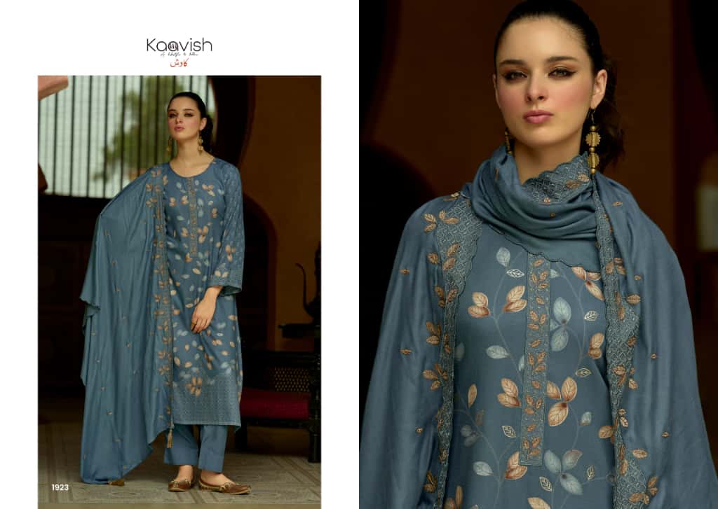 Kanika Kilory Kaavish Viscose Pashmina Suits Wholesaler Ahmedabad