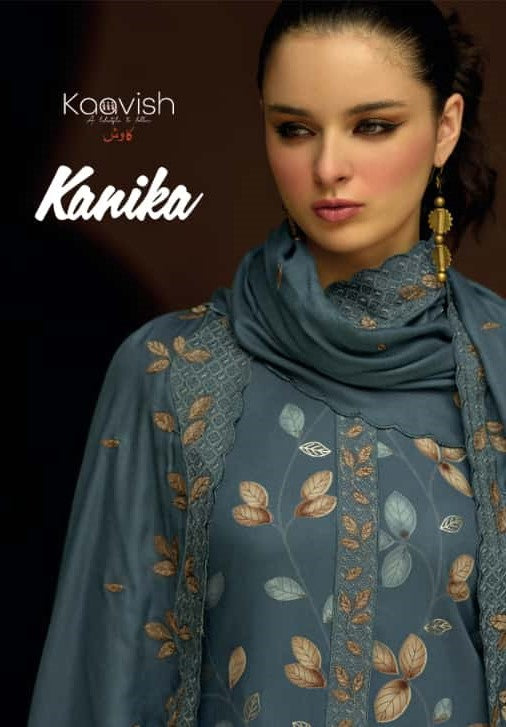 Kanika Kilory Kaavish Viscose Pashmina Suits Wholesaler Ahmedabad