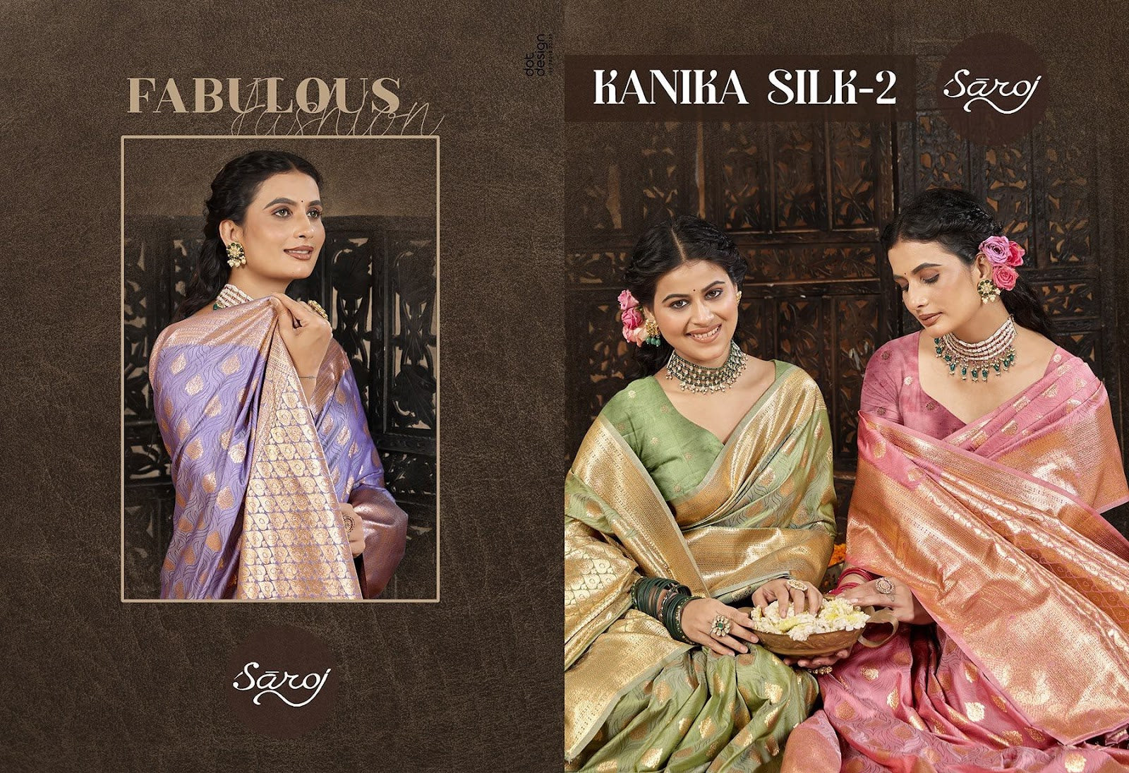 Kanika Silk Vol 2 Saroj Sarees Wholesaler Gujarat