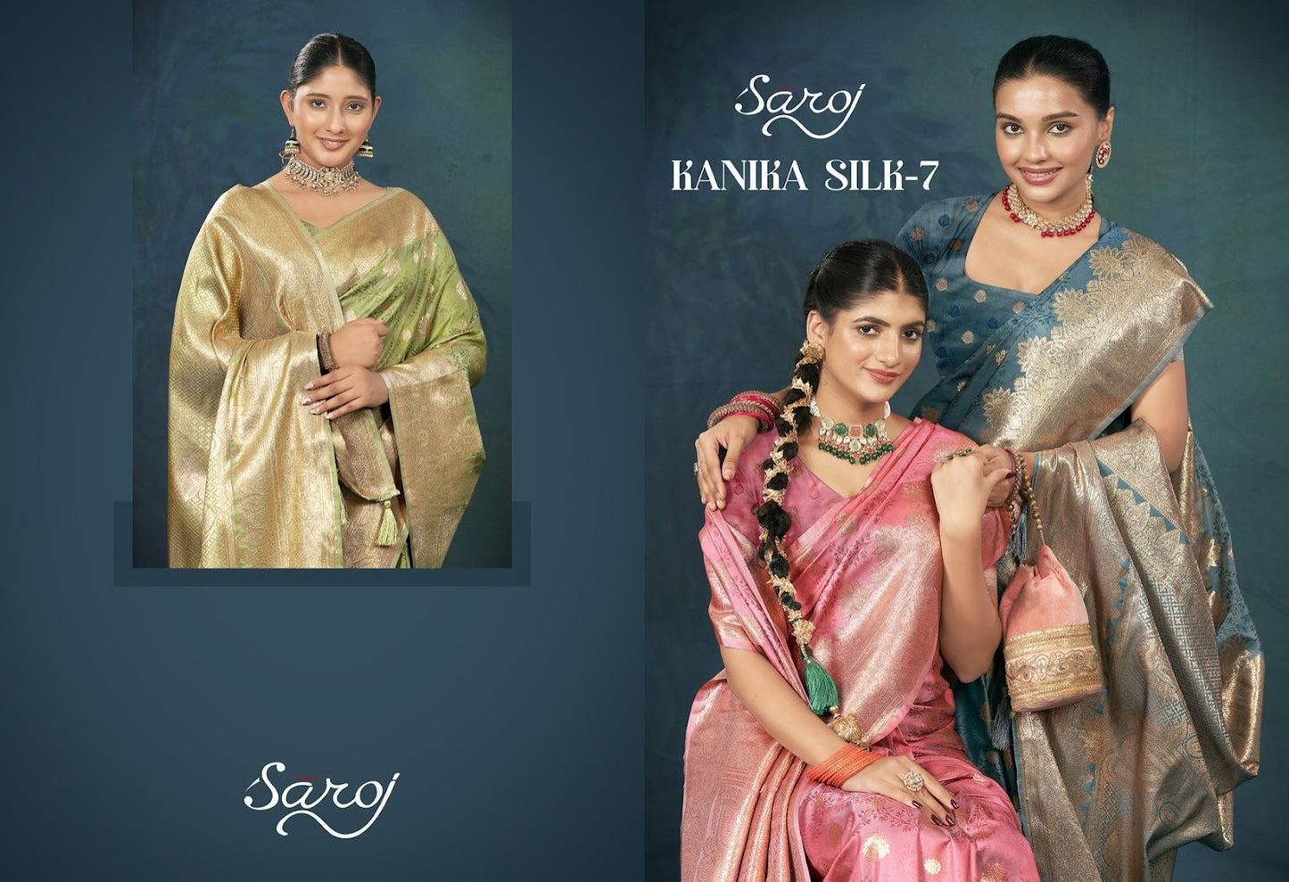 Kanika Silk Vol 7 Saroj Sarees Wholesaler
