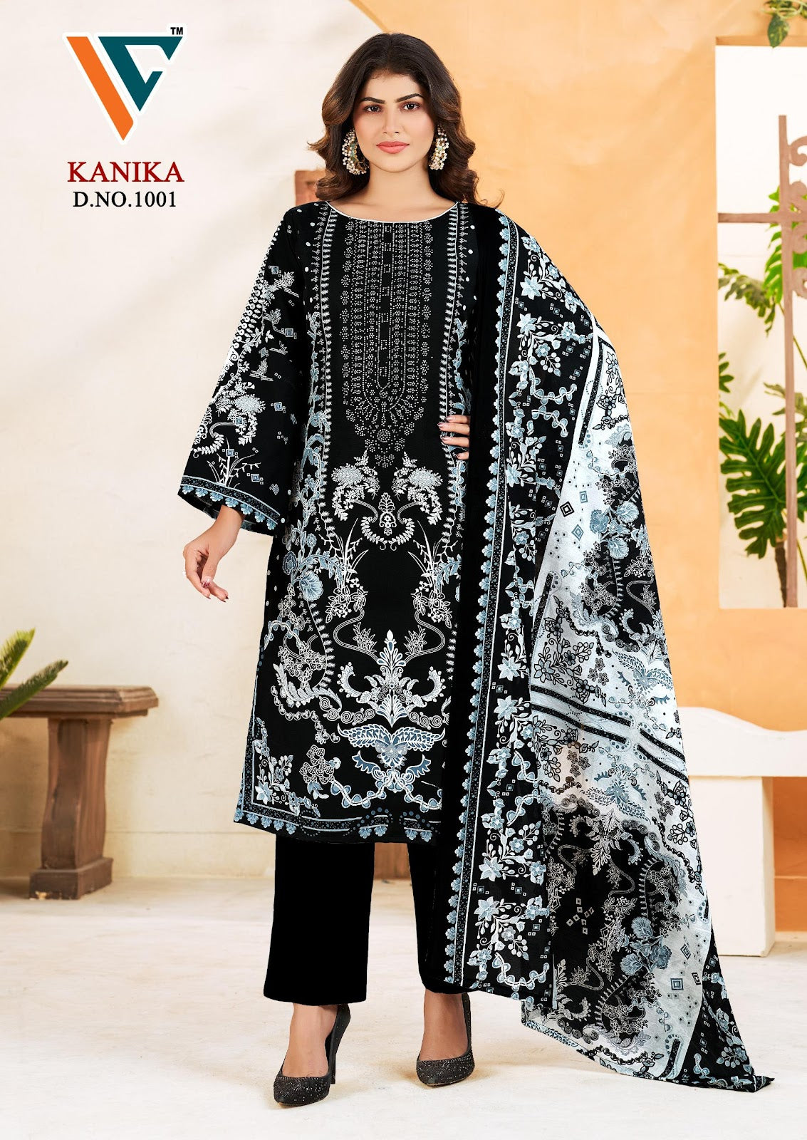 Kanika Vol 1 Vandana Creation Mix Cotton Karachi Salwar Suits Supplier Gujarat