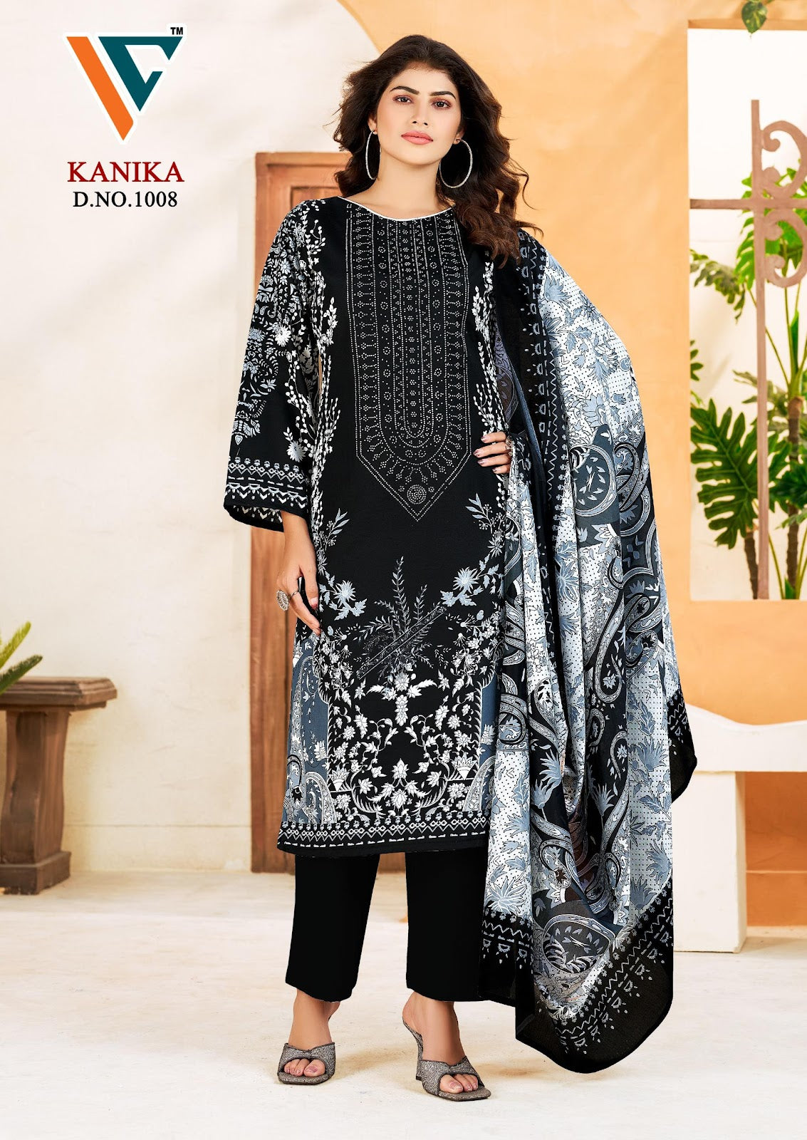 Kanika Vol 1 Vandana Creation Mix Cotton Karachi Salwar Suits Supplier Gujarat