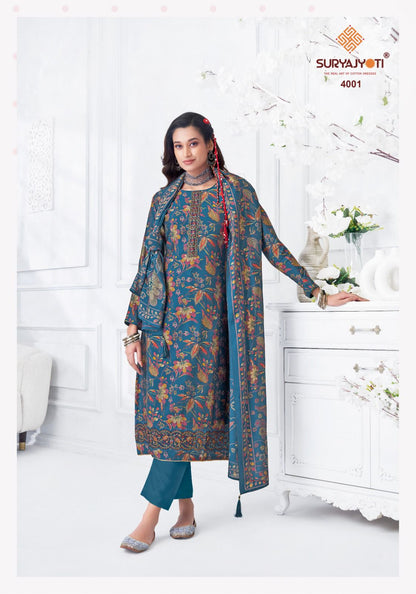 Kanika Vol 4 Suryajyoti Modal Pant Style Suits Wholesale Rate
