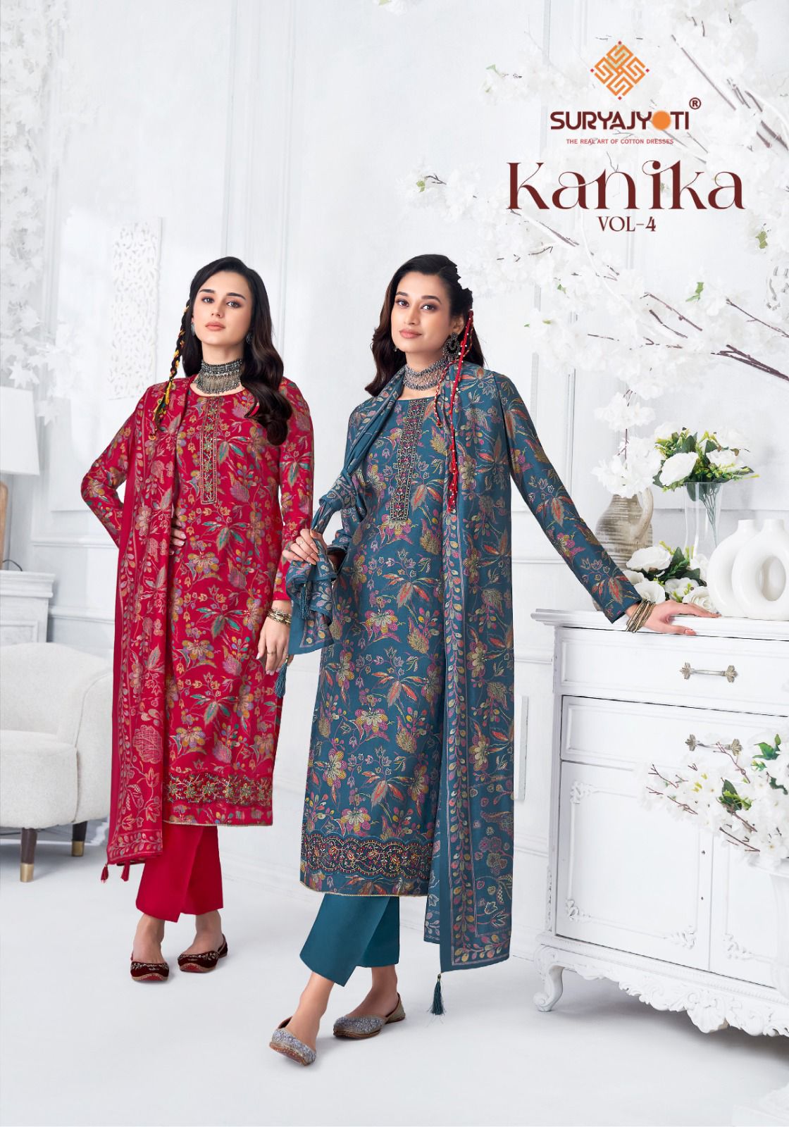 Kanika Vol 4 Suryajyoti Modal Pant Style Suits Wholesale Rate