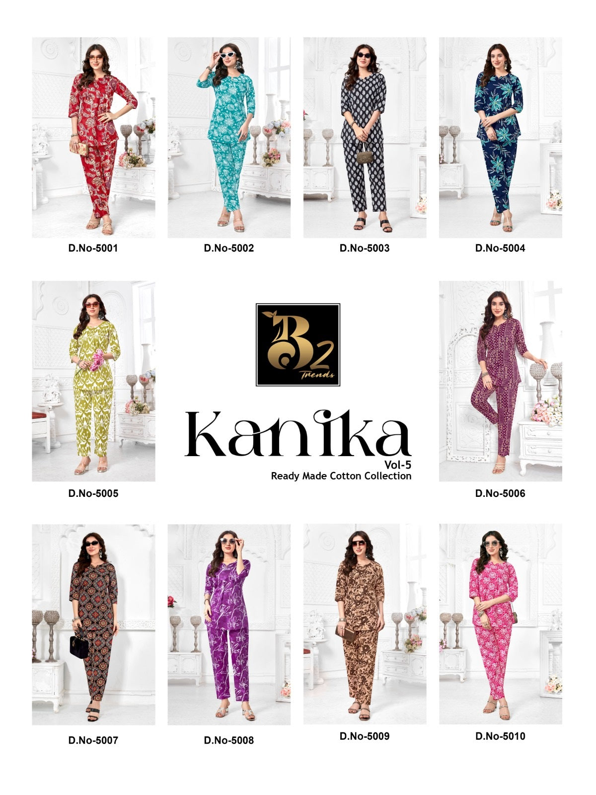 Kanika Vol 5 B2 Trends Cotton Co Ord Set Wholesale