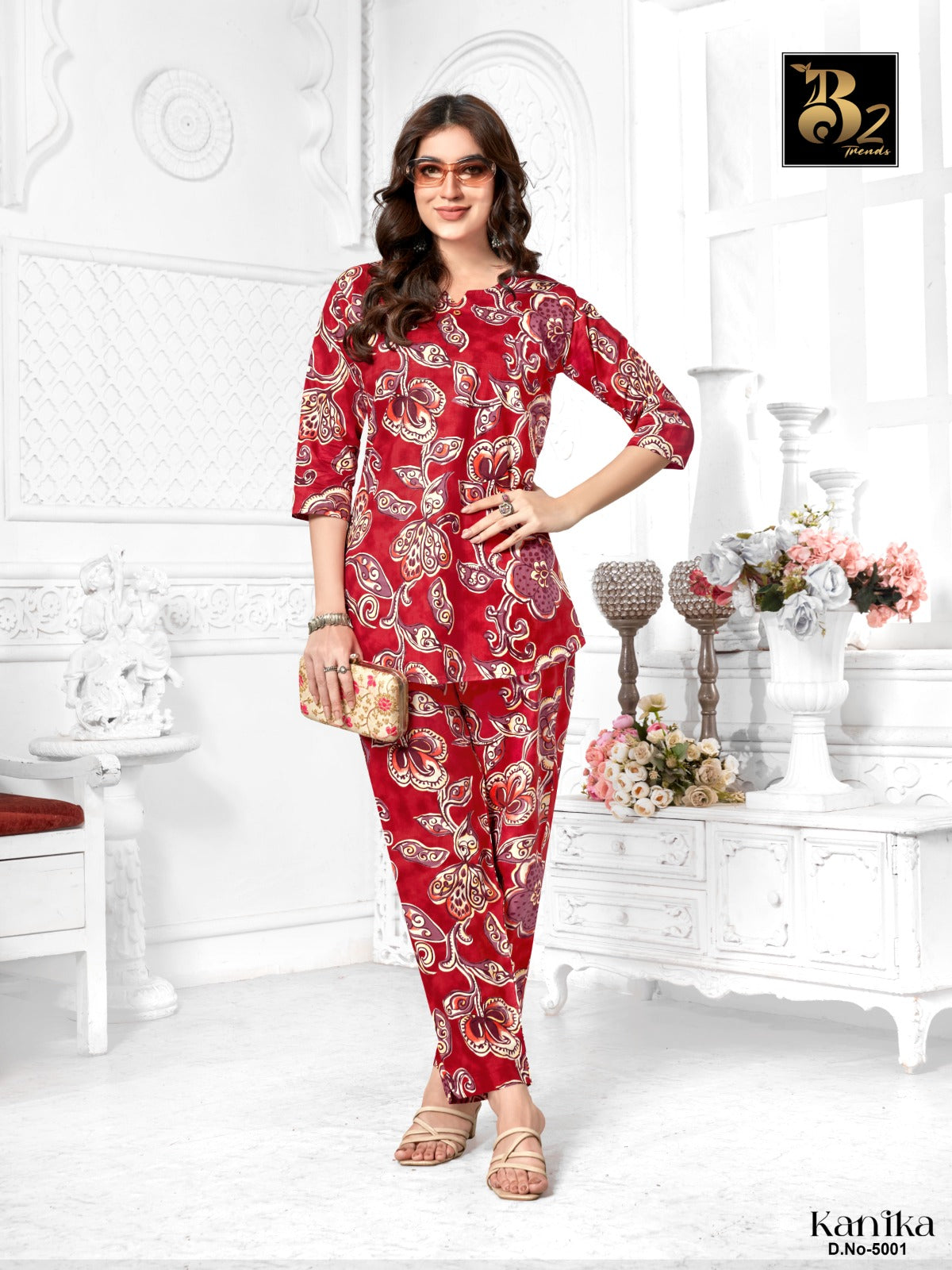 Kanika Vol 5 B2 Trends Cotton Co Ord Set Wholesale