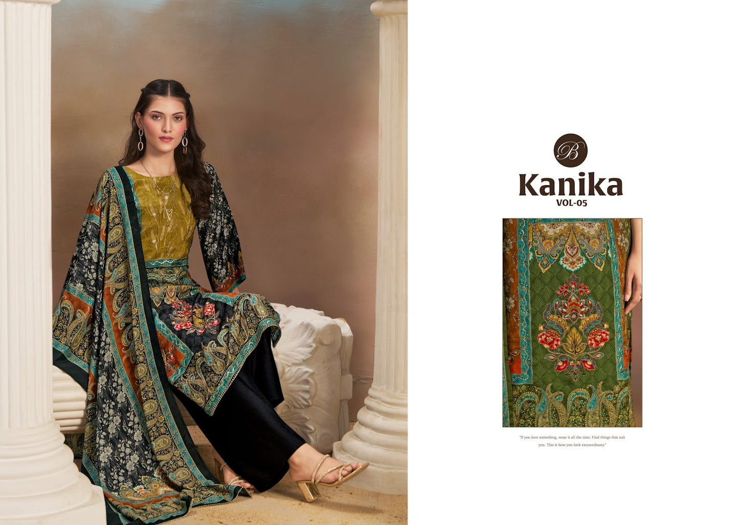 Kanika Vol 5 Belliza Designer Studio Pure Viscose Karachi Salwar Suits Exporter Gujarat