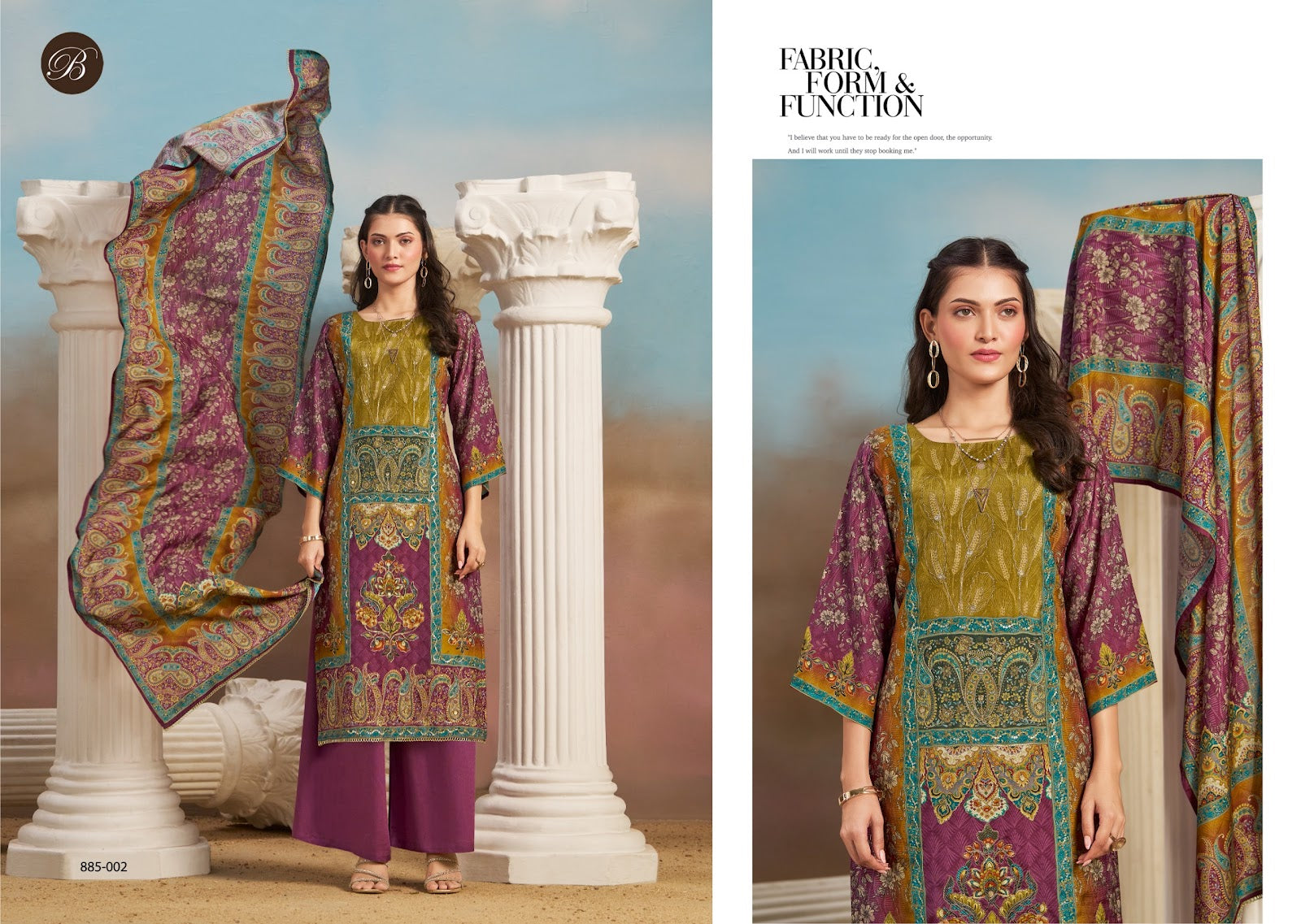 Kanika Vol 5 Belliza Designer Studio Pure Viscose Karachi Salwar Suits Exporter Gujarat