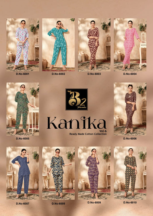 Kanika Vol 6 B2 Trends Cotton Co Ord Set Wholesale Price