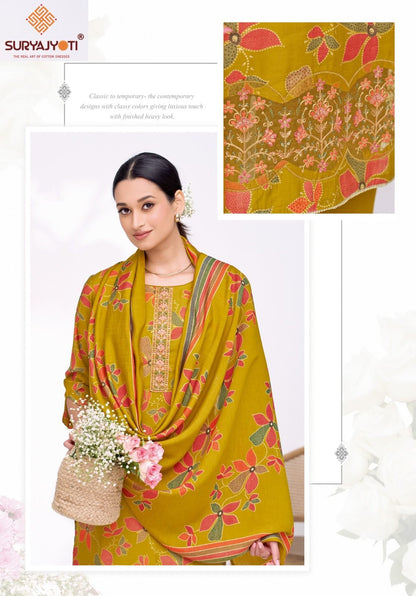 kanika vol 6 suryajyoti modal pant style suits wholesaler ahmedabad