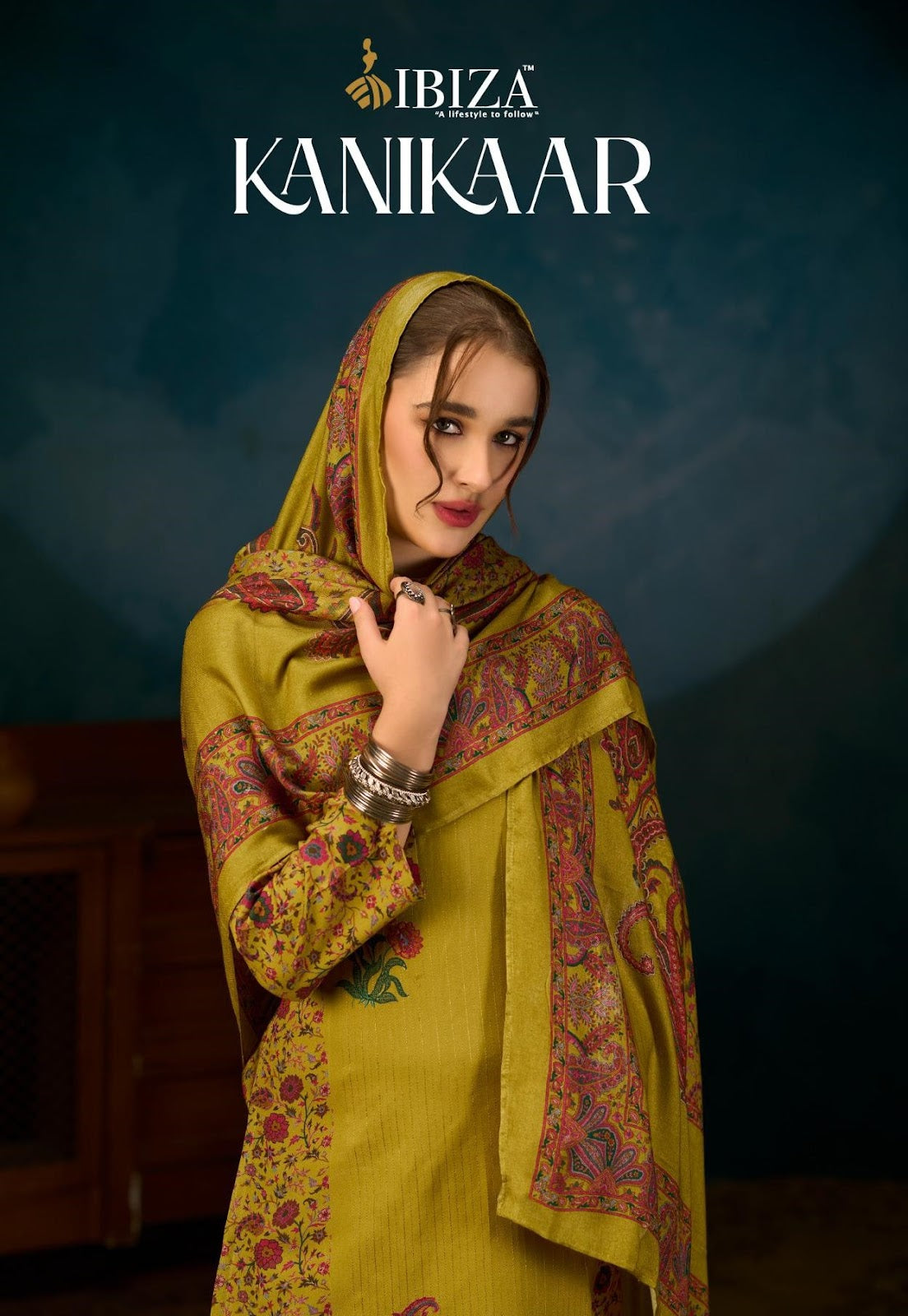Kanikaar Ibiza Pashmina Suits Manufacturer Gujarat
