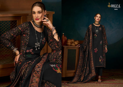 Kanikaar Ibiza Pashmina Suits Manufacturer Gujarat