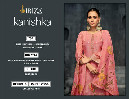 Kanishka Ibiza Pure Silk Pant Style Suits Manufacturer Gujarat